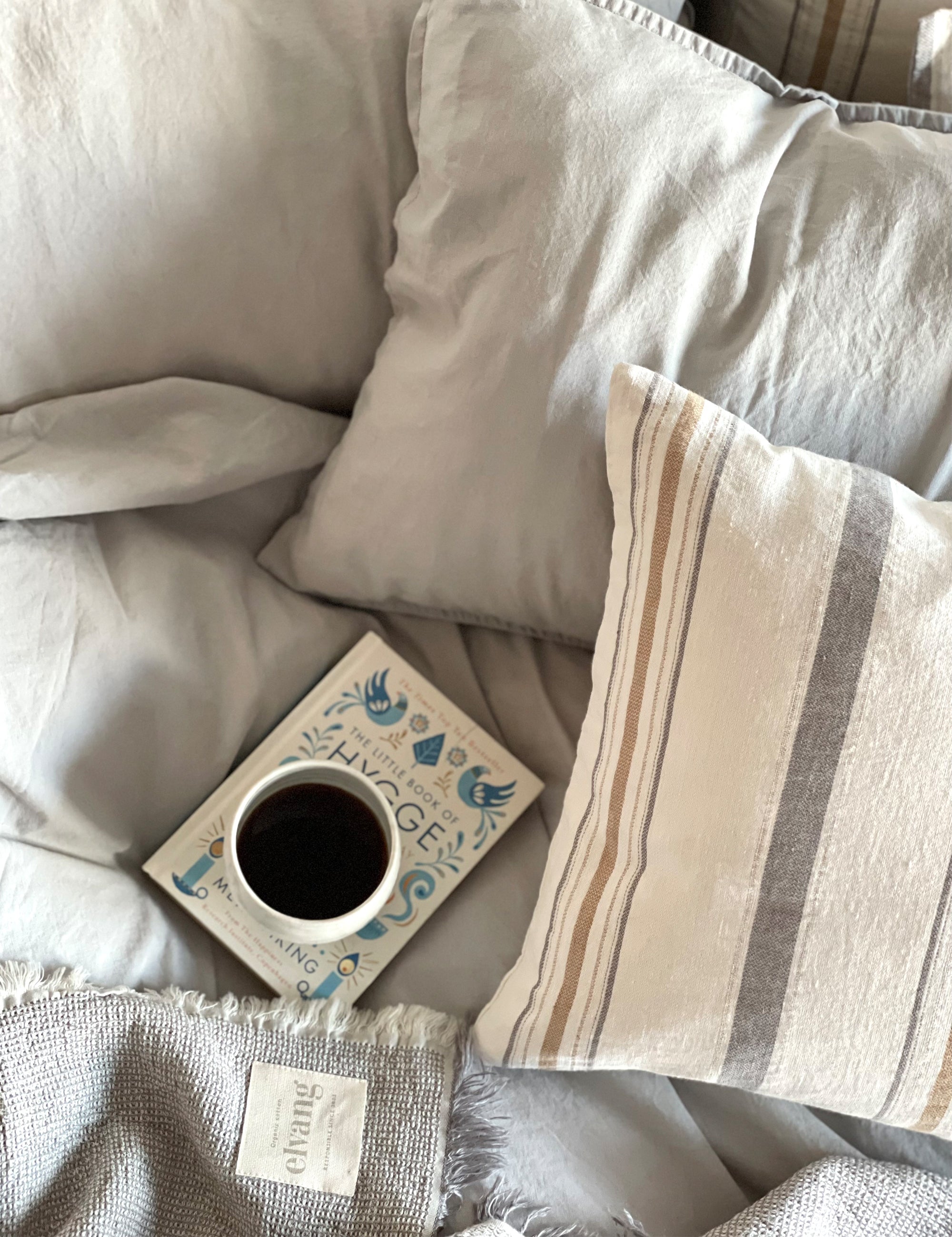 Grey linen cheap pillow cases