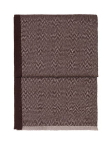 Elvang Denmark Herringbone throw Throw Chocolate/beige