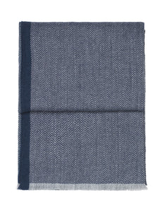 Elvang Denmark Herringbone throw Throw Dark blue/grey