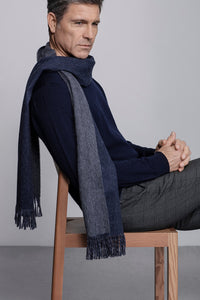 Elvang Denmark His and Her scarf Scarf Navy/grey