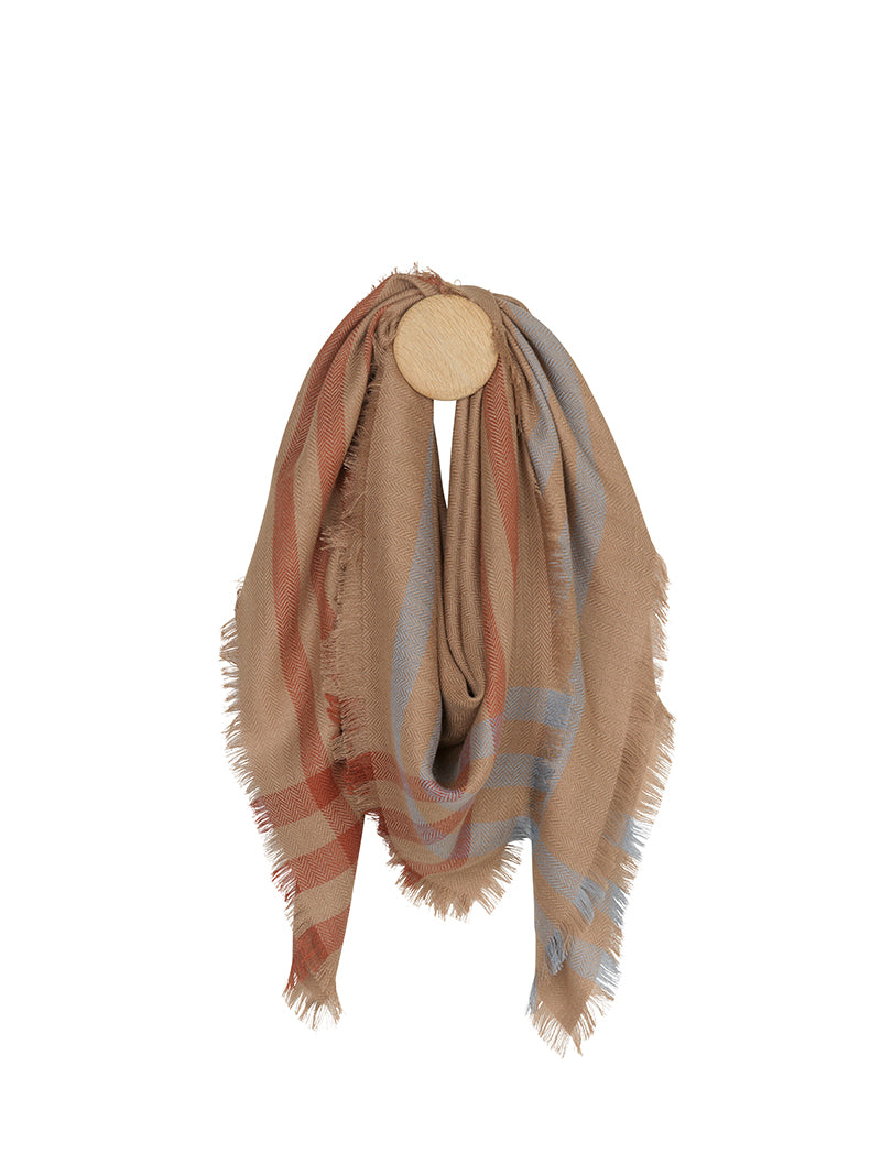 Elvang Denmark Lisbon scarf 135x135 cm Scarf Camel