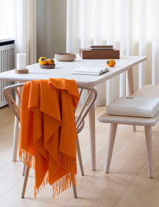 Elvang Denmark Luxury throw Throw Orange