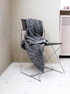 Elvang Denmark Cable throw Throw Grey/black