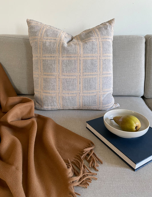 Elvang Denmark Dahlia cushion cover 50x50 cm Cushion Bottle green