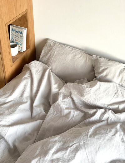 Elvang Denmark Star pillow case 40x80cm Bed linen Light grey