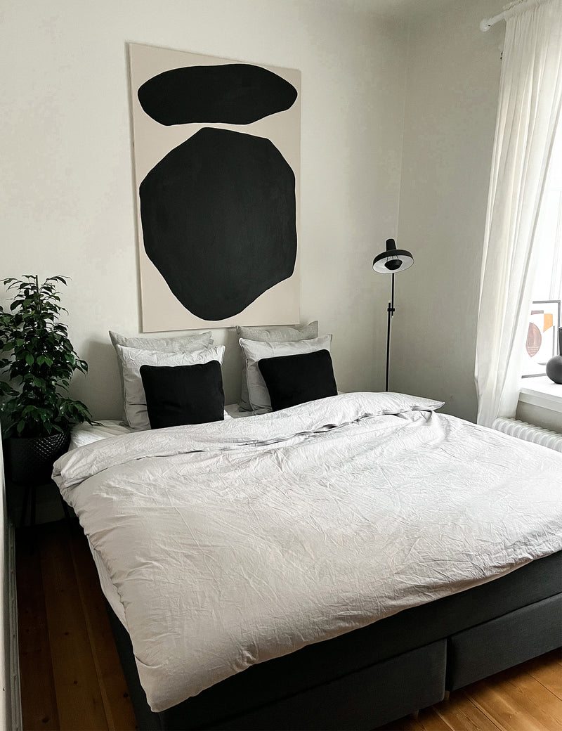 Elvang Denmark Star pillow case 50x70 cm Bed linen Light grey