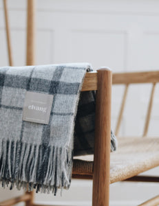 Elvang Denmark Tweed throw Throw Grey