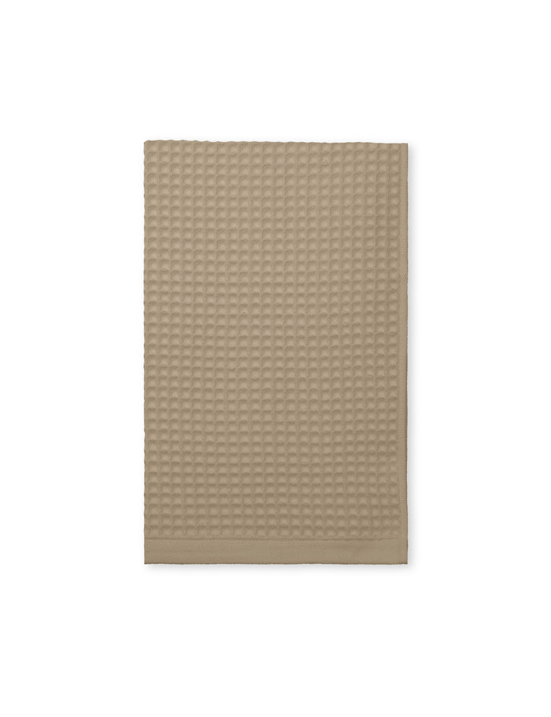 Elvang Denmark Waffle hand towel 50x70cm Terry towels Taupe